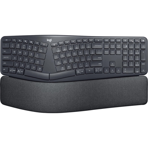 Logitech ERGO K860 Split Keyboard for Business - Toetsenbord - draadloos - Bluetooth LE - QWERTY - VS internationaal - grafiet