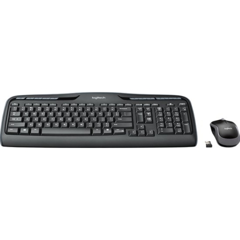 Logitech MK330 - Toetsenbord met Muis - Multimediatoetsen - QWERTY US - Zwart