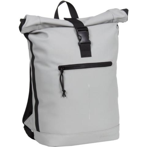 New Rebels Mart New York Licht Grijs 19L Rugtas Rolltop Waterafstotend Laptop 15.6