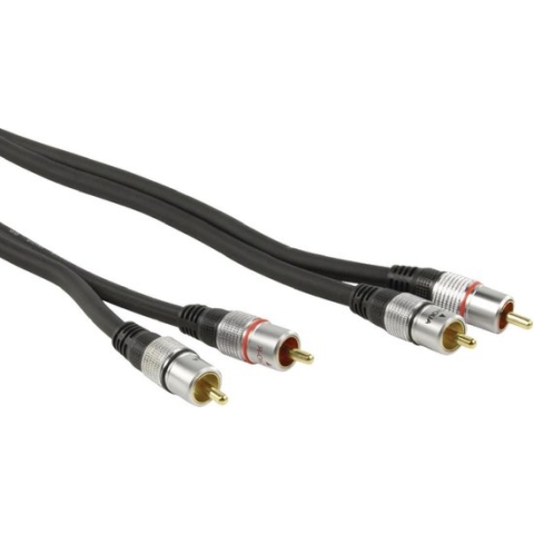 HQ Hoge Kwaliteit Stereo Rca Aansluitkabel 0.75 M