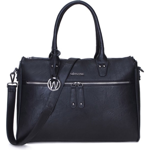 Wimona Laptoptas / Werktas / Aktetas Dames - Fabiana - 15.6 inch - Kunstleer - Zwart