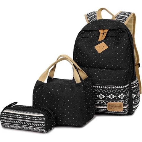 Meisjes Rugzak, Schooltas met Lunchtas Pennen Etui voor Tieners