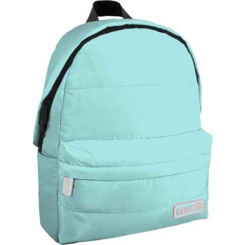 Must Rugzak, Puffy - 42 x 32 x 17 cm - Turquoise / Roze - Polyester