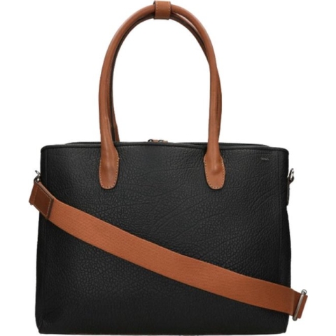 Berba Laptoptas / Werktas / Aktetas - 15.6 inch - Leer - Gestreept - Chamonix - Zwart