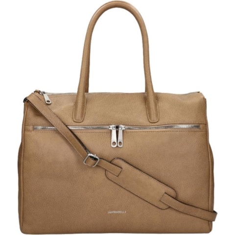 Gigi Fratelli Laptoptas / Werktas / Aktetas Dames - 15 inch - Leer - Romance Business - Licht Bruin