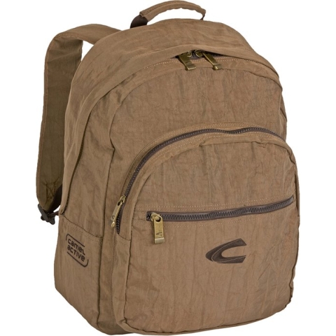 Camel active Mannen Laptop Rugzak / Rugtas / Laptoptas / Werktas - Journey - Cognac - 15 inch