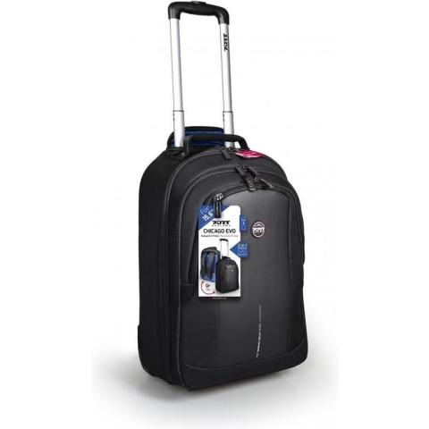 Port Designs CHICAGO EVO notebooktas 39,6 cm (15.6") Trolleytas Zwart