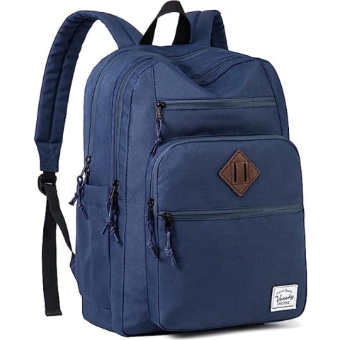 Rugzak Heren, Rugzak Zwart School Rugzak 15,6-Inch laptop Draagbare Waterbestendige Klassieke Vintage Schooltassen Voor Jongeren Universitair Werk Reizen