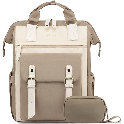 Rugzak voor school, laptoprugzak voor vrouwen 15,6 inch, rugzakken dames, schooltas voor universiteitsstudenten tieners, waterbestendige reisrugzak tassen met USB-poort