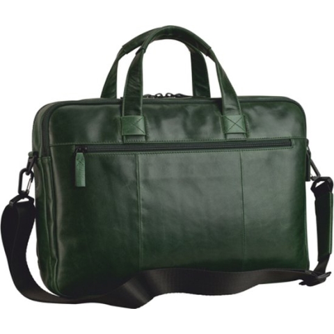 Leonhard Heyden Laptoptas / Werktas / Aktetas - 15 inch - Leer - Porto - Groen