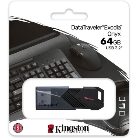USB stick Kingston DTXON/64GB Black 64 GB