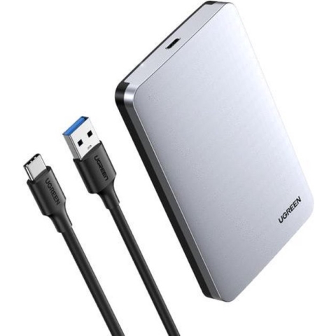 UGREEN - Externe USB 3.1 (Gen 2) Aluminium ABS behuizing voor 2'5" SATA HDD/SSD - Support UASP SATA III