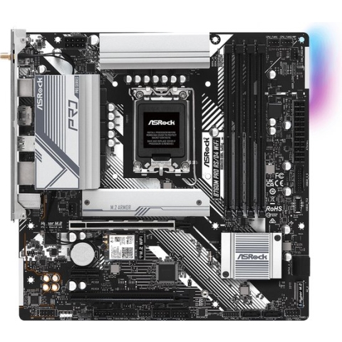 Asrock B760M Pro RS/D4 WiFi, Intel, LGA 1700, Intel® Core™ i5, Intel® Core™ i7, Intel® Core™ i9, DDR4-SDRAM, 128 GB, DIMM