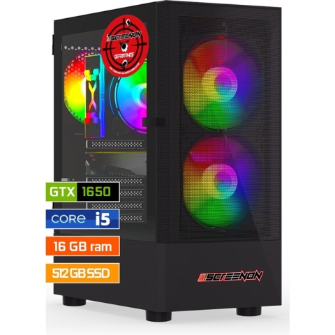 ScreenON - Intel Core i5 - 500GB SSD - 16GB RAM - RTX 3050 - GamePC.V920231 - Windows 11
