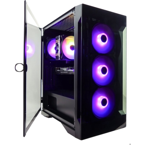 AMD Ryzen 7 8-Core RGB ELITE Game PC met Magneetdeur - RTX 3060 ti 8GB - 16GB RAM - 1TB M2.0 NVME SSD - WIFI - Gamdias Talos E2