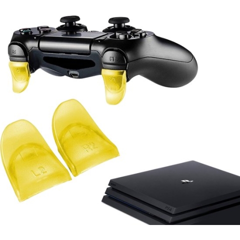Gadgetpoint | Triggers | Geel | Trigger Stops Buttons | R2 - L2 | Geschikt voor de volgende console(s): PS4 - Playstation 4 | Sinterklaas & Kerst Cadeau | Kerstmis