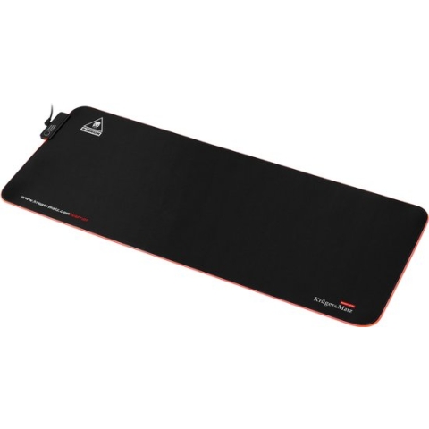 Krüger&Matz KM0764 - Warrior Gaming LED-muismat XL voor muis en toetsenbord, zwart