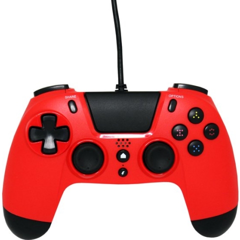 Gioteck - VX4 Premium Bedrade  Controller - Rood - Geschikt voor PS4 & PC