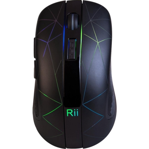 Rii RM200 Wireless Mouse Black, LED, nano receiver, 5 button, switchable: 800/1200/1600 dpi