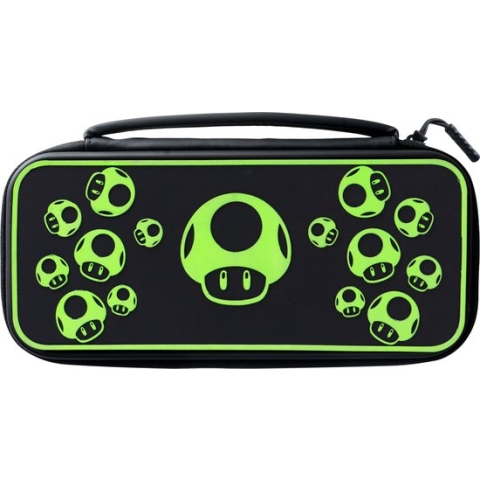 PDP - Nintendo Switch Consolehoes Plus - Switch, Lite & OLED - Glow in the Dark - 1-Up Mushroom