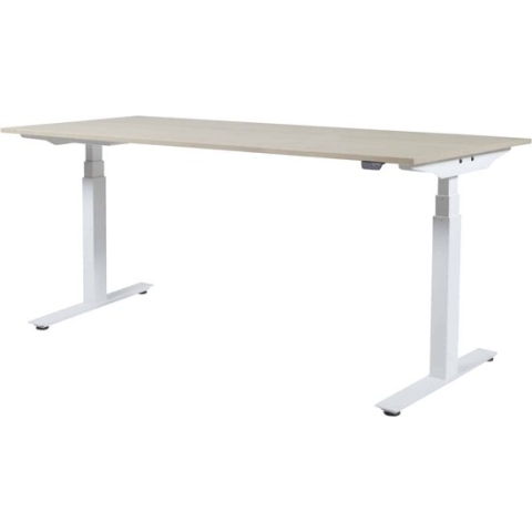 Zit Sta Bureau - Plus Elek 180x90 logan eik zwart frame
