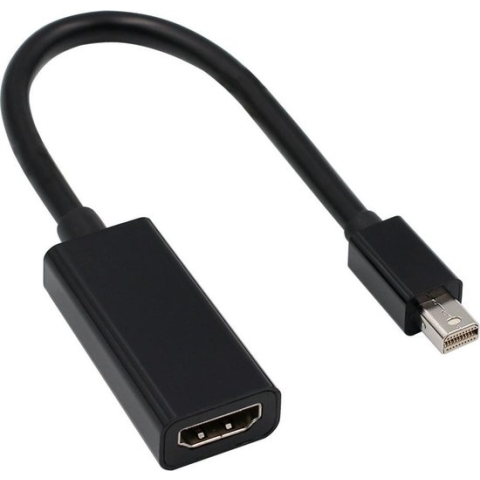 Mini displayport naar HDMI adapter -1080p - 15 cm - Zwart