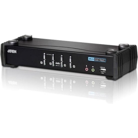 Aten CS1764A DVI Single Link + USB + Audio KVM Switch 4 naar 1