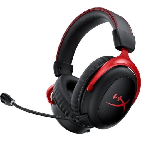 HyperX Cloud II Draadloze Gaming Headset - Zwart/Rood - PC/PS5/PS4/Switch
