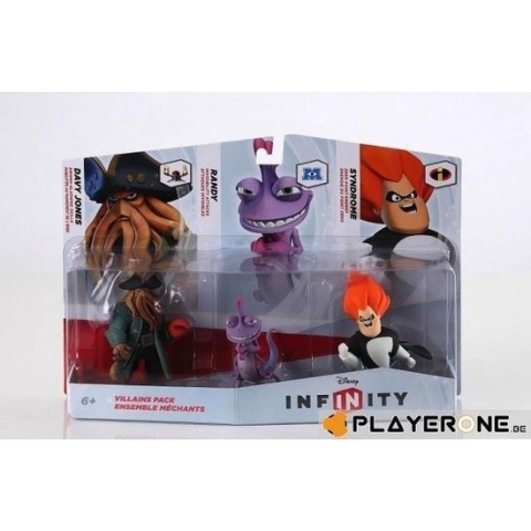 Disney Infinity Villains Davy Jones, Syndrome, Randy 3DS + Wii + Wii U + PS3 + Xbox 360