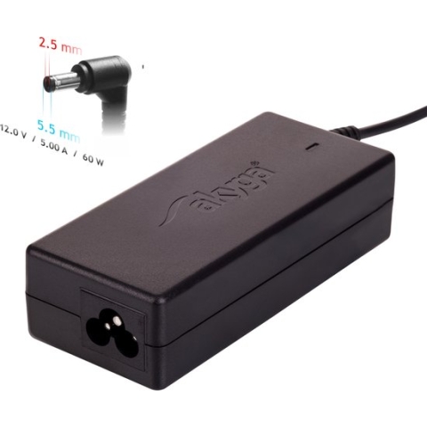 Akyga Laptop netvoeding 60 W 12 V/DC 5 A
