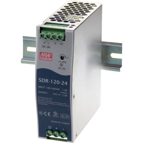 Mean Well SDR-120-48 DIN-rail netvoeding 48 V/DC 2.5 A 120 W 1 x