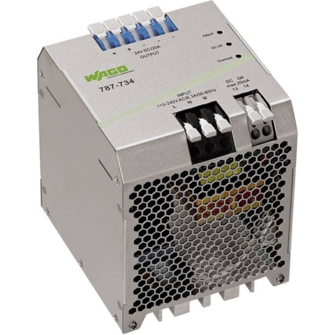 WAGO EPSITRON® ECO POWER 787-734 DIN-rail netvoeding 24 V/DC 20 A 480 W Aantal uitgangen: 1 x Inhoud: 1 stuk(s)