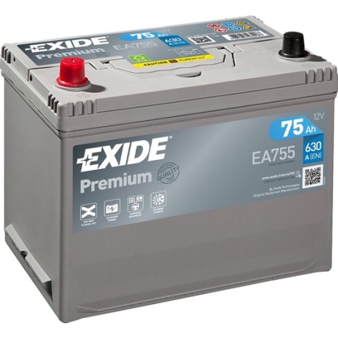 Exide Technologies EA755 Premium 12V 75Ah Zuur
