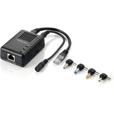 LevelOne POS-1002 network splitter Zwart Power over Ethernet (PoE)