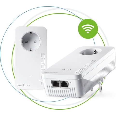 Devolo Magic 2 WiFi next Starter Kit 2400 Mbit/s Ethernet LAN Wit 2 stuk(s)