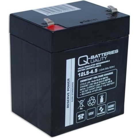 Q-Batteries 12LS-4.5 LS 12V 4.5Ah AGM
