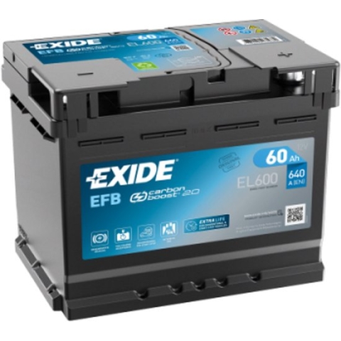 Exide Technologies EL600 Start-Stop 12V 60Ah EFB