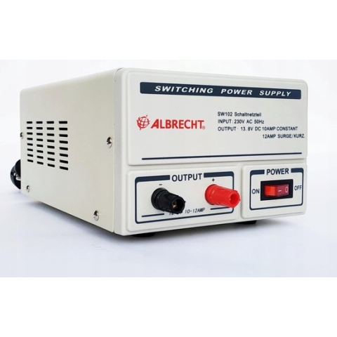 Albrecht SW102 Voeding 10-12 Amp  max. 13.8 Volt