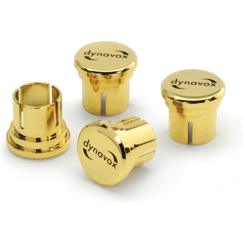 Dynavox 4-Delige Cinch RCA beschermdoppen - verguld