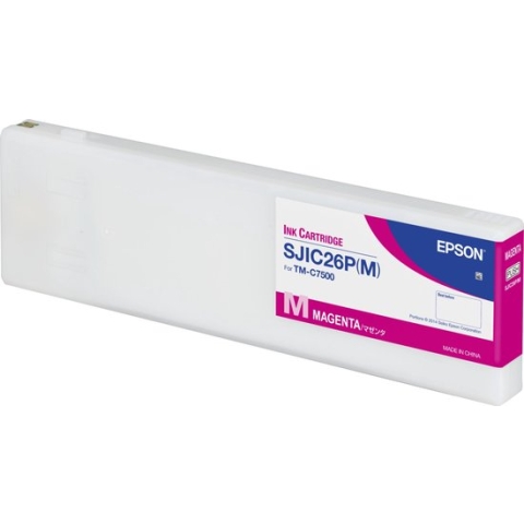 Epson SJIC26P(M): Ink cartridge for ColorWorks C7500 (Magenta)