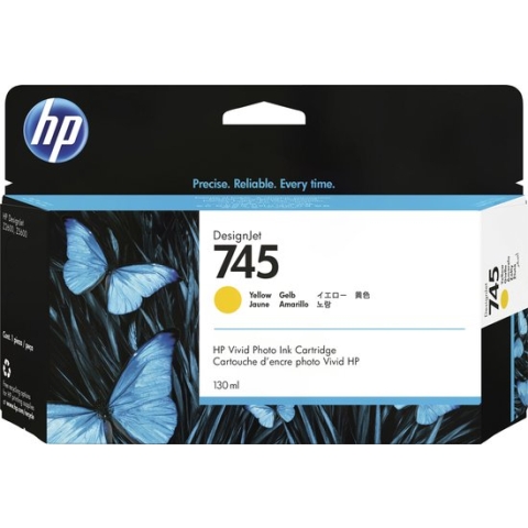 HP 745 - Inktcartridge / Geel (F9J96A)