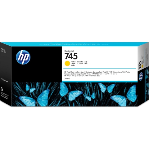 HP 745 - Inktcartridge / Geel (F9K02A)