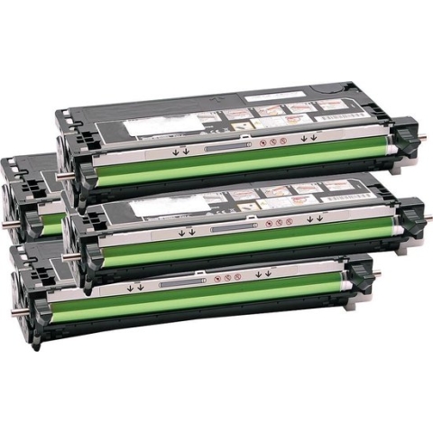 Set 4x ABC huismerk toner geschikt voor Lexmark X560 X560DN X560N X 560 X 560DN X 560N X560H2KG X560H2CG X560H2MG X560H2YG