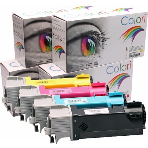 Set 4x Colori huismerk toner geschikt voor Dell 2150 2155 Dell 2150cn 2150cdn 2155cn Dell 2155cdn