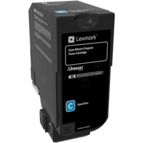 Lexmark - 74C2HCE - Toner cyaan