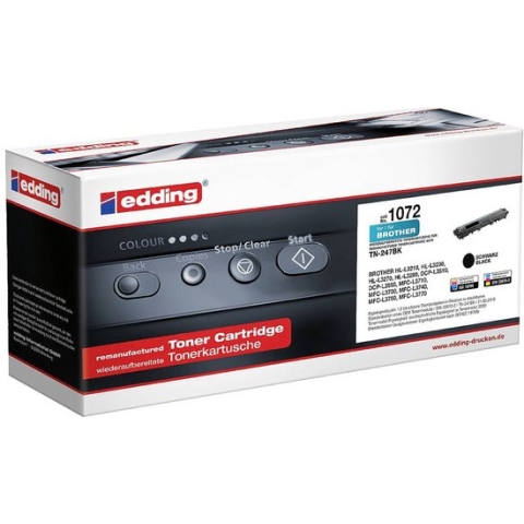 Edding Toner vervangt Brother TN-247BK Compatibel Zwart 3000 bladzijden EDD-1072