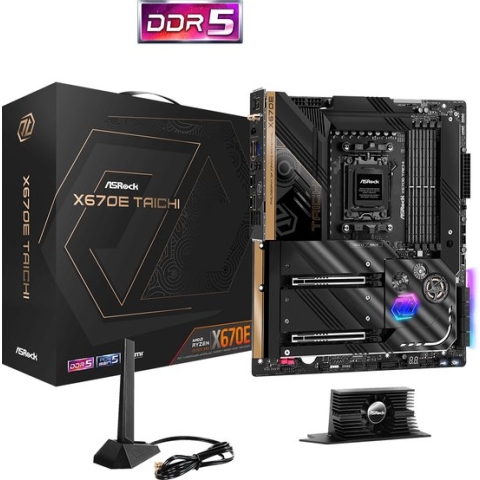 ASROCK X670E Taichi - Moederbord - ATX - Socket AM5 - AMD X670 - DDR5