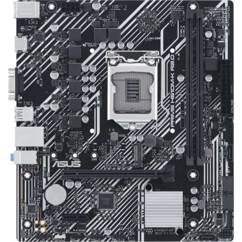 ASUS PRIME H510M-K R2.0, Intel, LGA 1200 (Socket H5), Intel® Celeron®, Intel® Core™ i3, Intel® Core™ i5, Intel® Core™ i7, Intel® Core™ i9,..., DDR4-SDRAM, 64 GB, DIMM