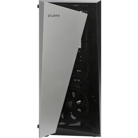 Zalman s4 Plus - midi tower case - incl. 2 ventilatoren - volledig acryl zijpaneel