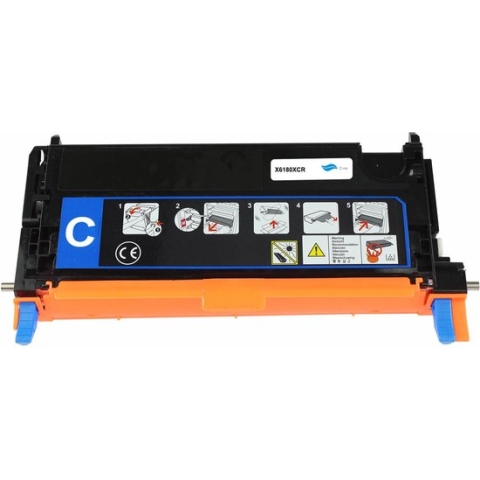 Xerox 113R00723 alternatief Toner cartridge Cyaan 6000 pagina's Xerox Phaser 6180 Xerox Phaser 6180DN Xerox Phaser 6180MFP Xerox Phaser 6180N